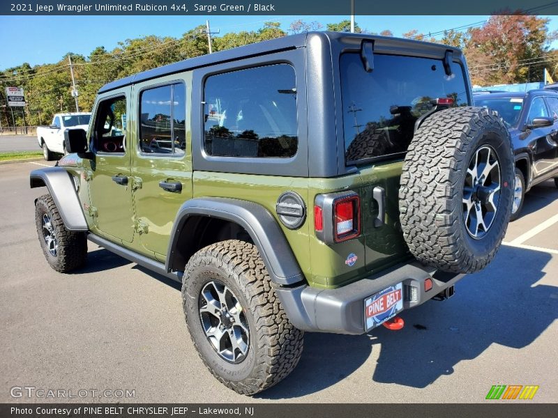 Sarge Green / Black 2021 Jeep Wrangler Unlimited Rubicon 4x4