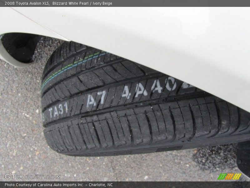 Blizzard White Pearl / Ivory Beige 2008 Toyota Avalon XLS