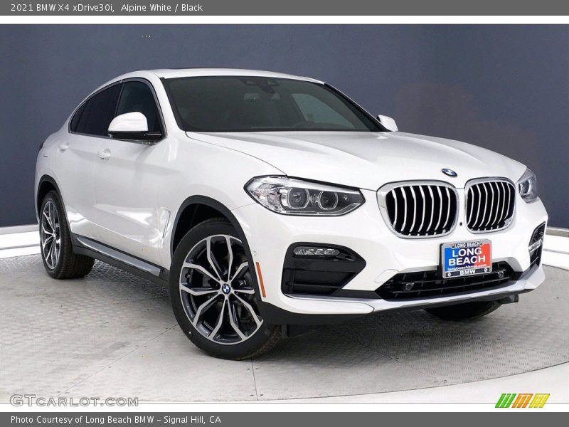 Alpine White / Black 2021 BMW X4 xDrive30i