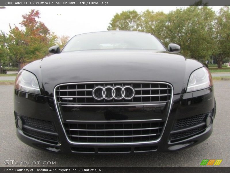Brilliant Black / Luxor Beige 2008 Audi TT 3.2 quattro Coupe