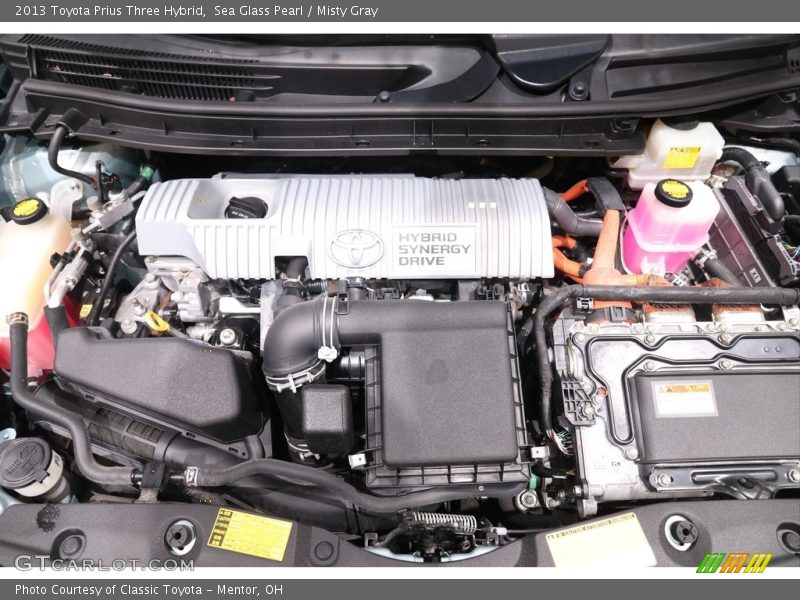 Sea Glass Pearl / Misty Gray 2013 Toyota Prius Three Hybrid