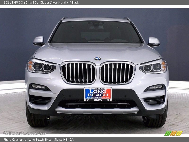 Glacier Silver Metallic / Black 2021 BMW X3 sDrive30i