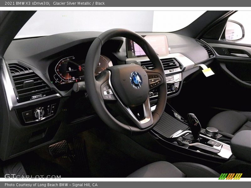 Glacier Silver Metallic / Black 2021 BMW X3 sDrive30i