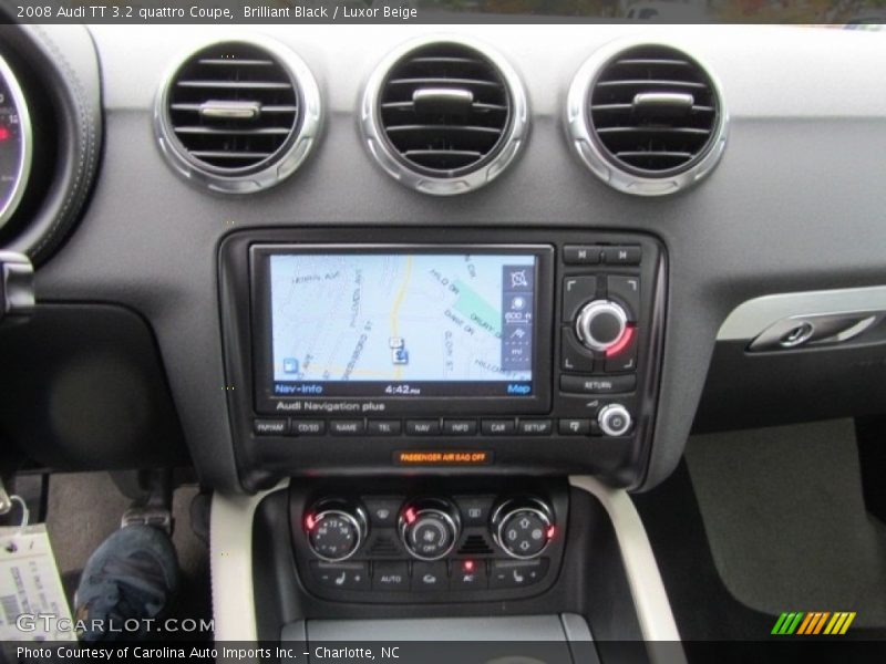 Brilliant Black / Luxor Beige 2008 Audi TT 3.2 quattro Coupe