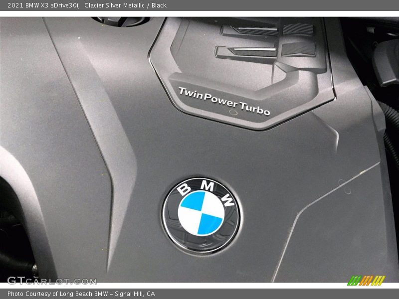 Glacier Silver Metallic / Black 2021 BMW X3 sDrive30i