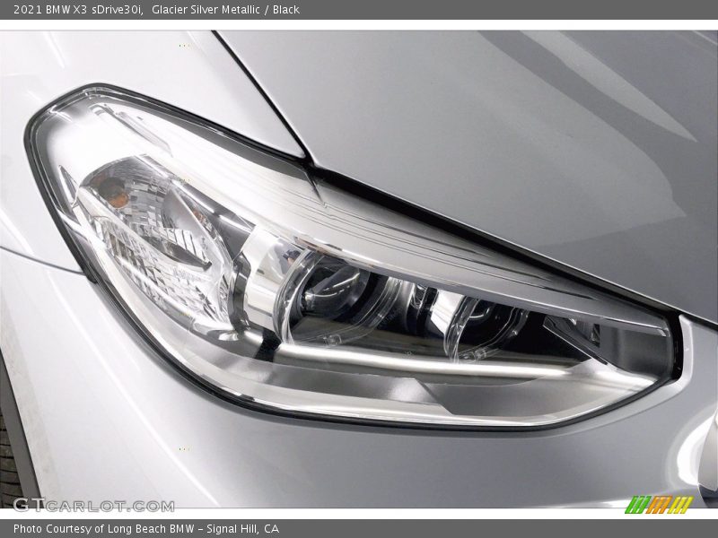 Glacier Silver Metallic / Black 2021 BMW X3 sDrive30i