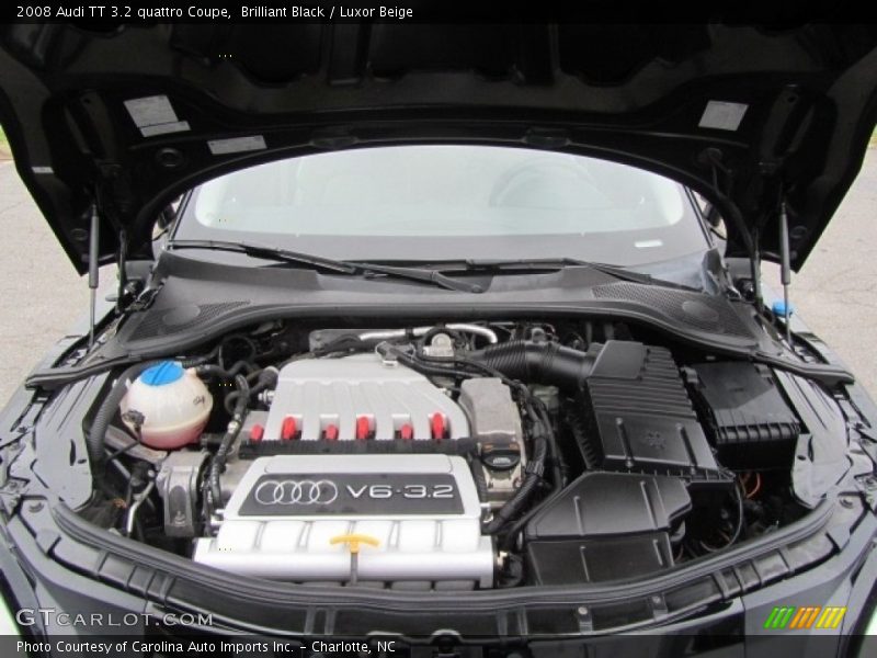 Brilliant Black / Luxor Beige 2008 Audi TT 3.2 quattro Coupe