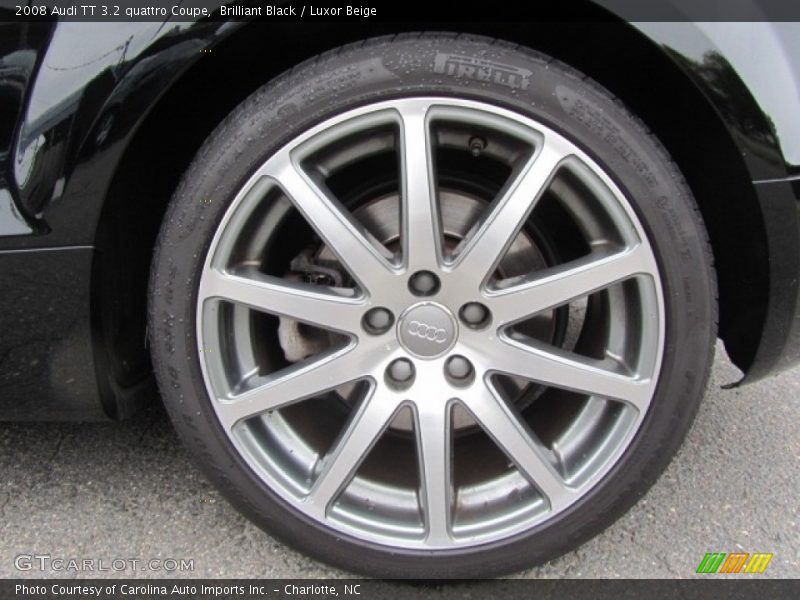Brilliant Black / Luxor Beige 2008 Audi TT 3.2 quattro Coupe