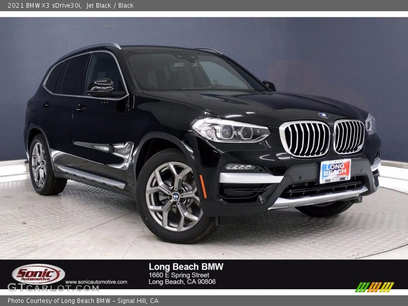 Jet Black / Black 2021 BMW X3 sDrive30i