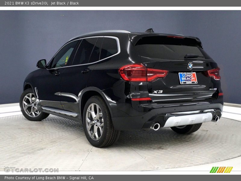 Jet Black / Black 2021 BMW X3 sDrive30i