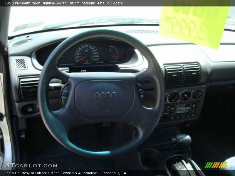 Bright Platinum Metallic / Agate 1998 Plymouth Neon Highline Sedan