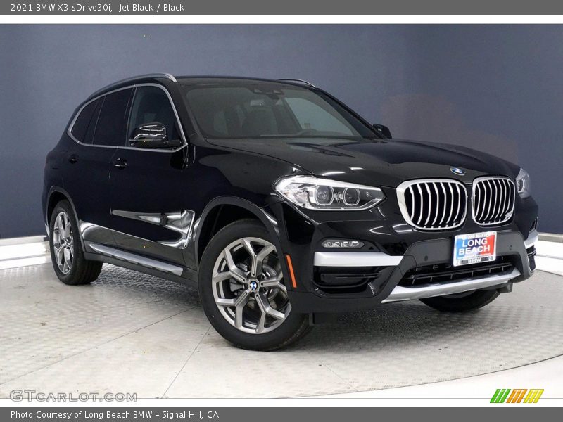 Jet Black / Black 2021 BMW X3 sDrive30i