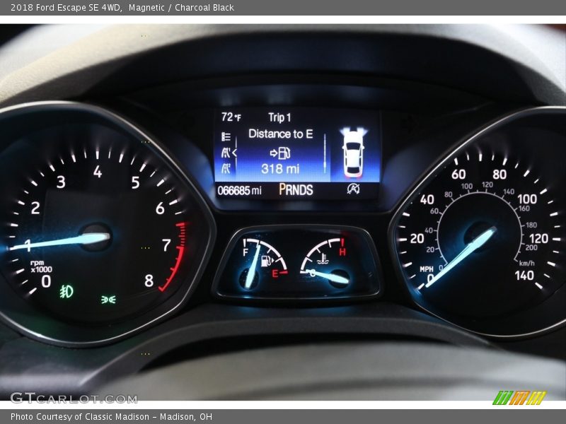 Magnetic / Charcoal Black 2018 Ford Escape SE 4WD
