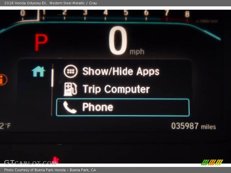 Modern Steel Metallic / Gray 2018 Honda Odyssey EX
