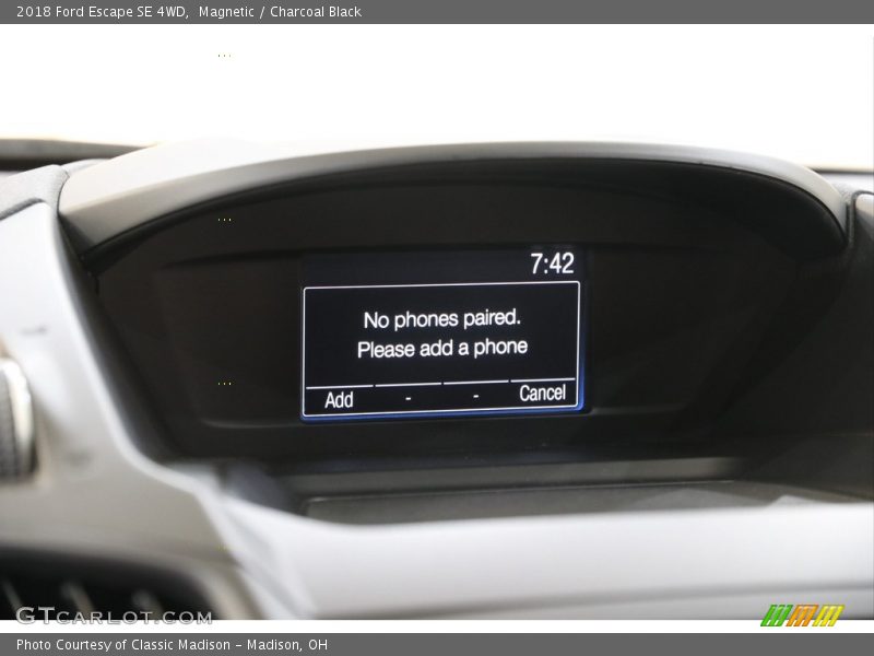 Magnetic / Charcoal Black 2018 Ford Escape SE 4WD