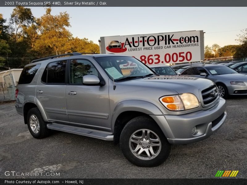 Silver Sky Metallic / Oak 2003 Toyota Sequoia SR5 4WD