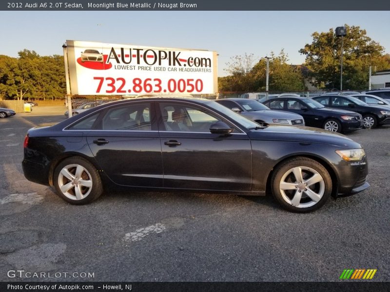 Moonlight Blue Metallic / Nougat Brown 2012 Audi A6 2.0T Sedan