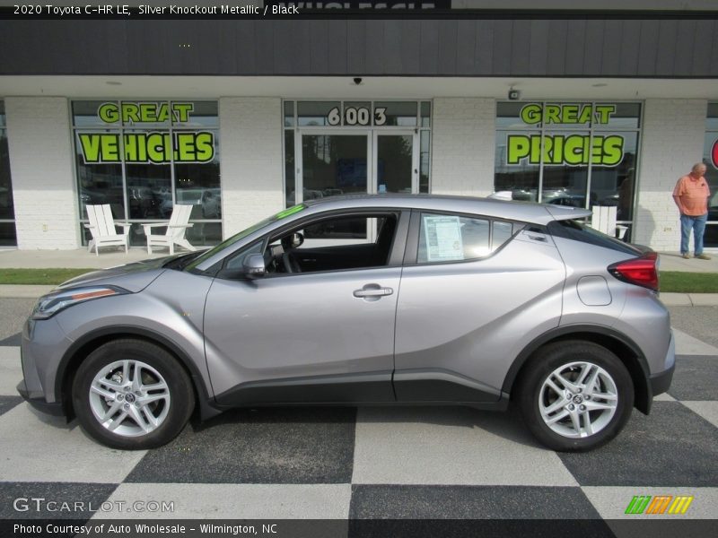 Silver Knockout Metallic / Black 2020 Toyota C-HR LE