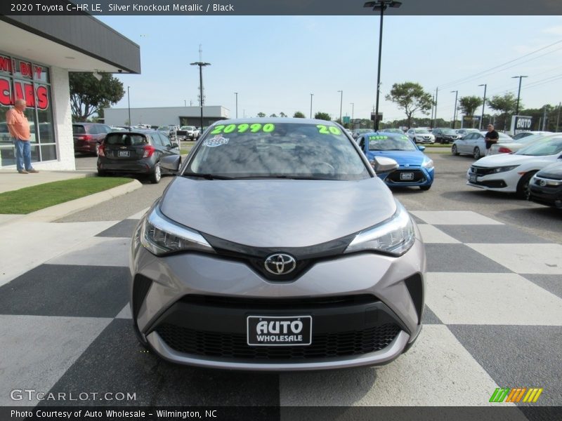Silver Knockout Metallic / Black 2020 Toyota C-HR LE