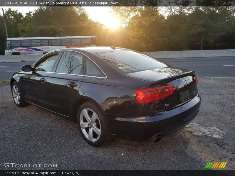 Moonlight Blue Metallic / Nougat Brown 2012 Audi A6 2.0T Sedan