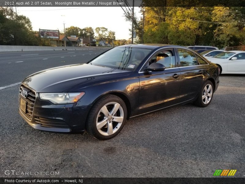 Moonlight Blue Metallic / Nougat Brown 2012 Audi A6 2.0T Sedan