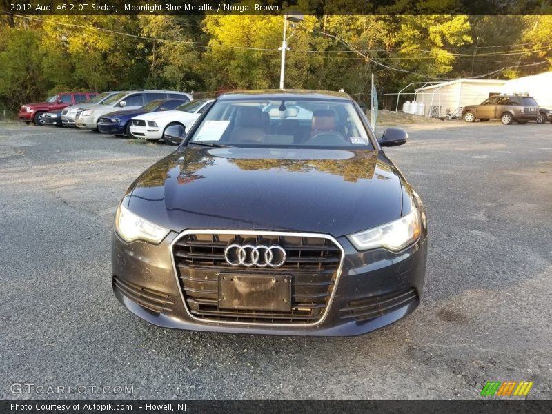 Moonlight Blue Metallic / Nougat Brown 2012 Audi A6 2.0T Sedan