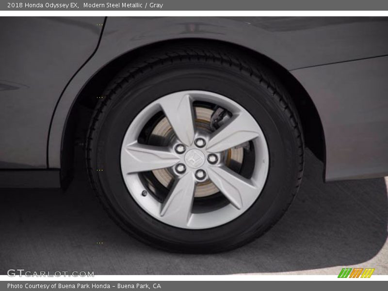 Modern Steel Metallic / Gray 2018 Honda Odyssey EX