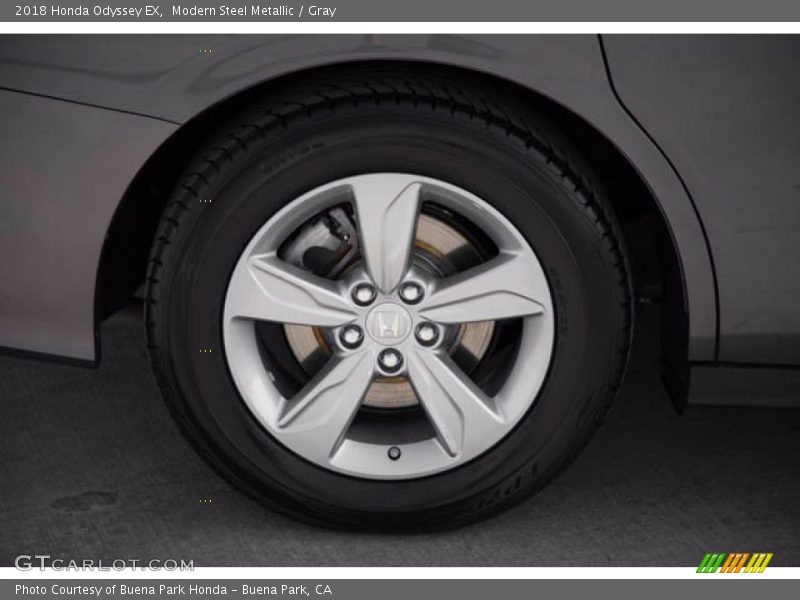 Modern Steel Metallic / Gray 2018 Honda Odyssey EX