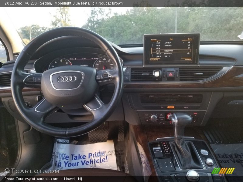 Moonlight Blue Metallic / Nougat Brown 2012 Audi A6 2.0T Sedan