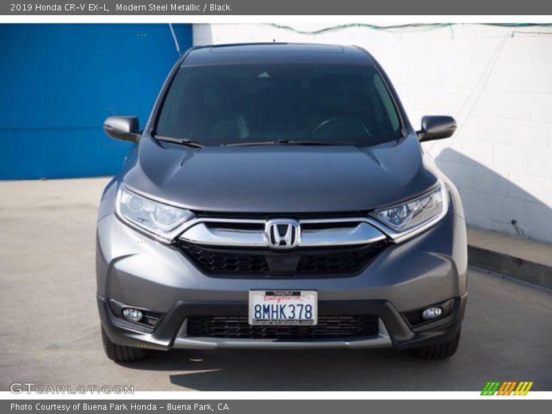 Modern Steel Metallic / Black 2019 Honda CR-V EX-L