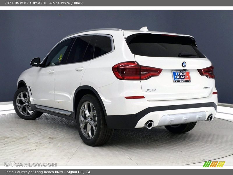 Alpine White / Black 2021 BMW X3 sDrive30i