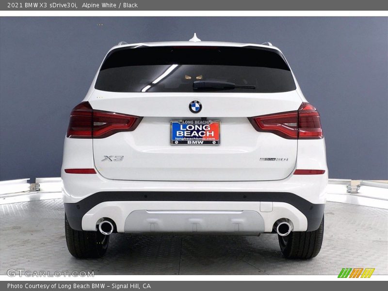 Alpine White / Black 2021 BMW X3 sDrive30i