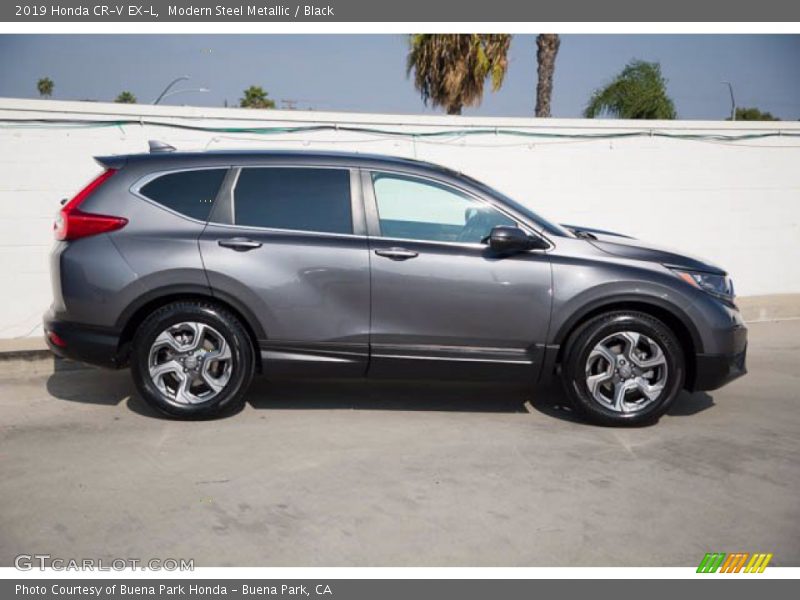Modern Steel Metallic / Black 2019 Honda CR-V EX-L