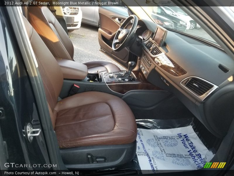 Moonlight Blue Metallic / Nougat Brown 2012 Audi A6 2.0T Sedan