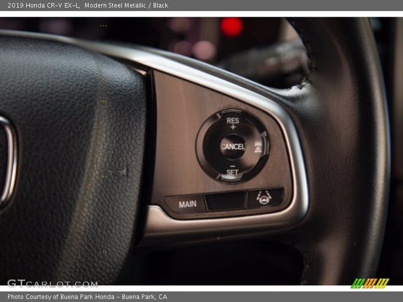 Modern Steel Metallic / Black 2019 Honda CR-V EX-L