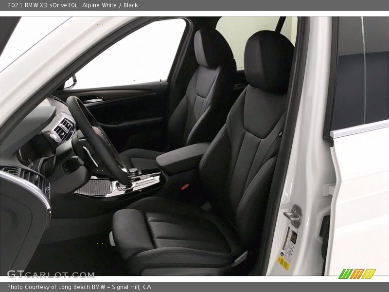 Alpine White / Black 2021 BMW X3 sDrive30i