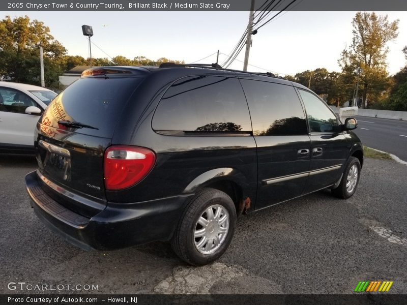 Brilliant Black / Medium Slate Gray 2005 Chrysler Town & Country Touring