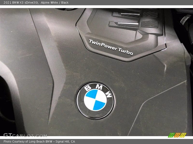 Alpine White / Black 2021 BMW X3 sDrive30i