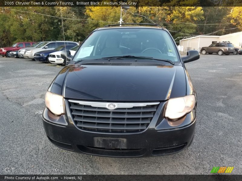 Brilliant Black / Medium Slate Gray 2005 Chrysler Town & Country Touring