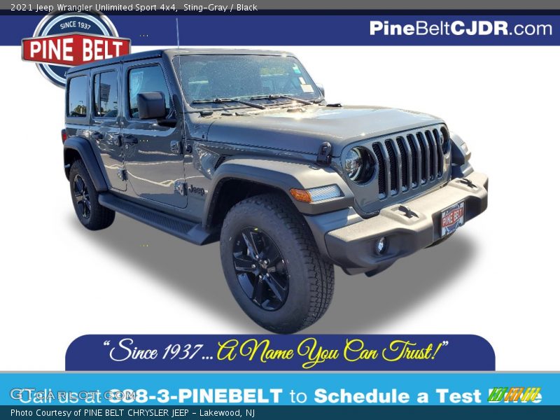 Sting-Gray / Black 2021 Jeep Wrangler Unlimited Sport 4x4