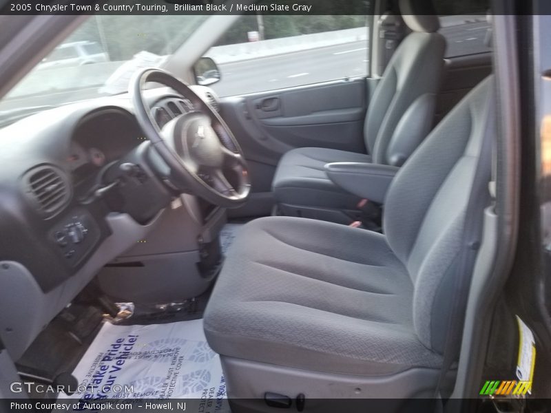 Brilliant Black / Medium Slate Gray 2005 Chrysler Town & Country Touring