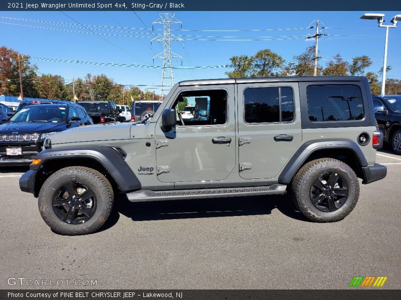Sting-Gray / Black 2021 Jeep Wrangler Unlimited Sport 4x4