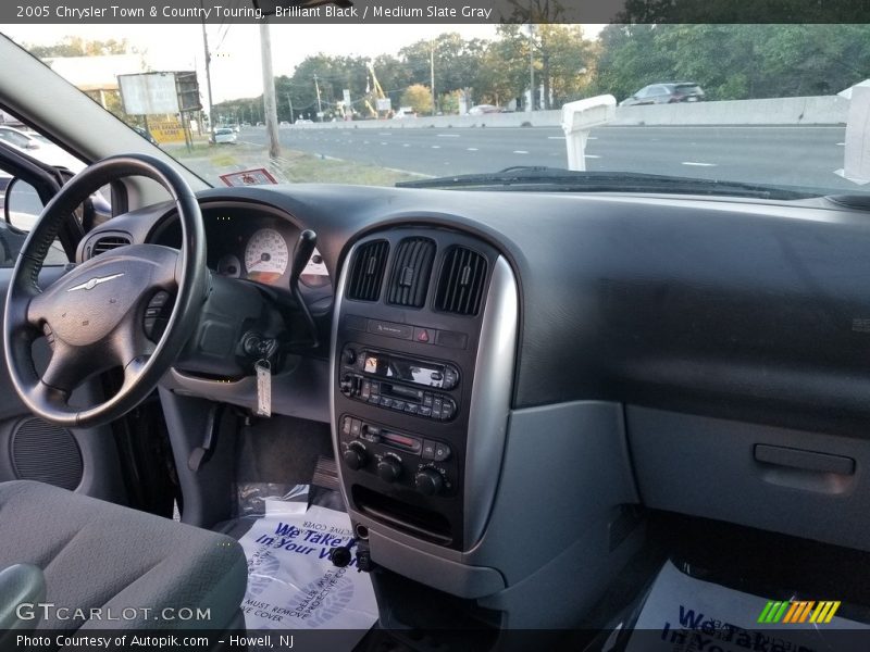 Brilliant Black / Medium Slate Gray 2005 Chrysler Town & Country Touring