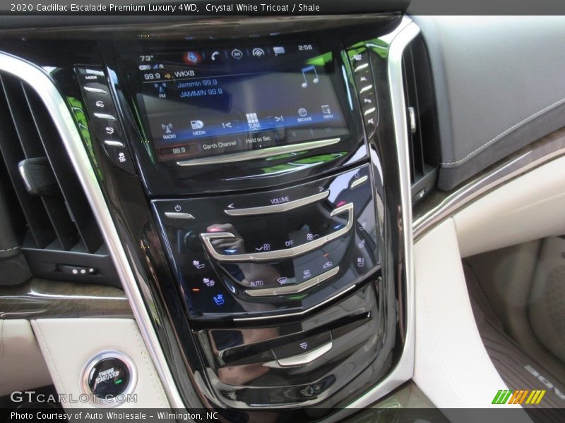Crystal White Tricoat / Shale 2020 Cadillac Escalade Premium Luxury 4WD