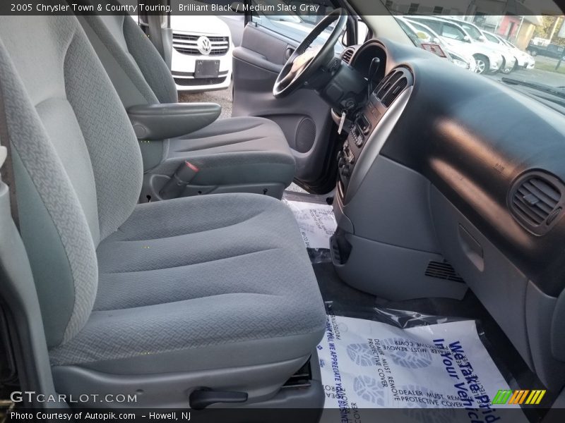 Brilliant Black / Medium Slate Gray 2005 Chrysler Town & Country Touring