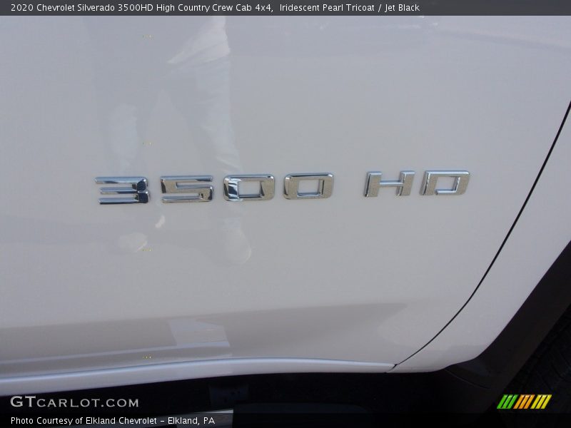 Iridescent Pearl Tricoat / Jet Black 2020 Chevrolet Silverado 3500HD High Country Crew Cab 4x4