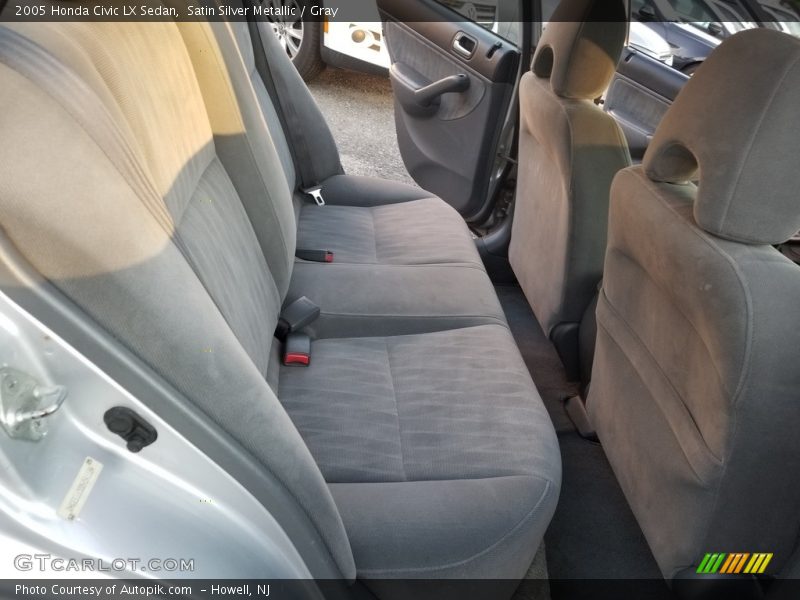 Satin Silver Metallic / Gray 2005 Honda Civic LX Sedan