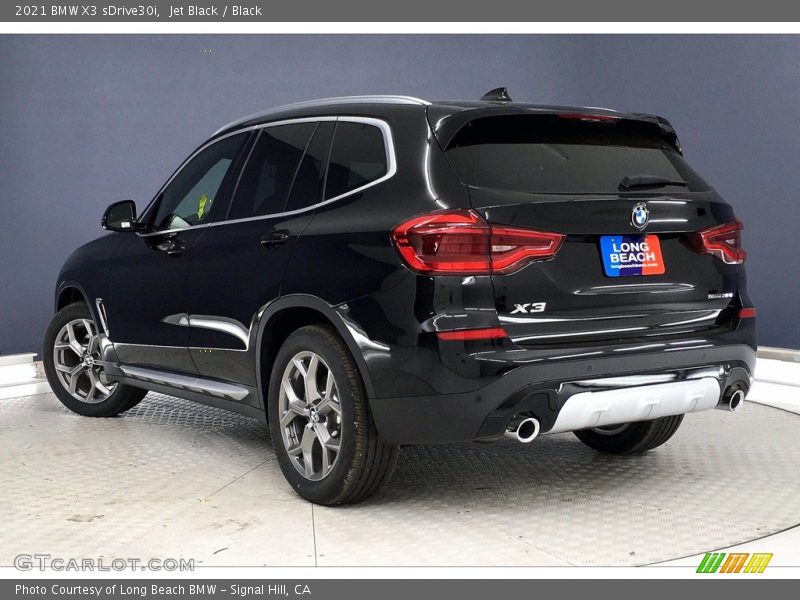 Jet Black / Black 2021 BMW X3 sDrive30i