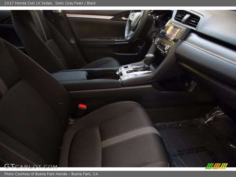 Sonic Gray Pearl / Black 2017 Honda Civic LX Sedan