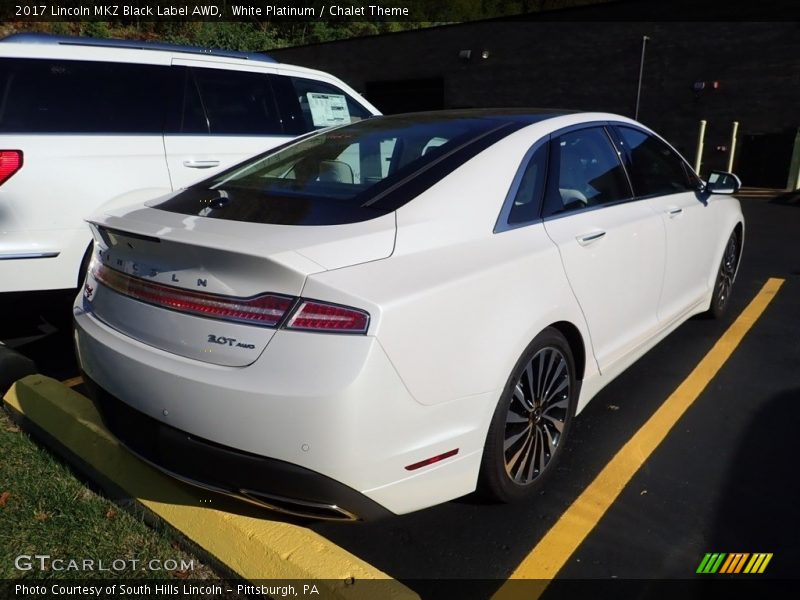White Platinum / Chalet Theme 2017 Lincoln MKZ Black Label AWD